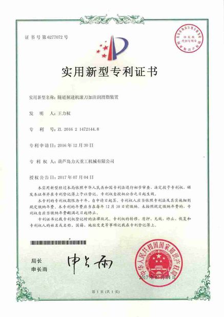 Porcellana Litian Heavy Industry Machinery Co., Ltd. Certificazioni